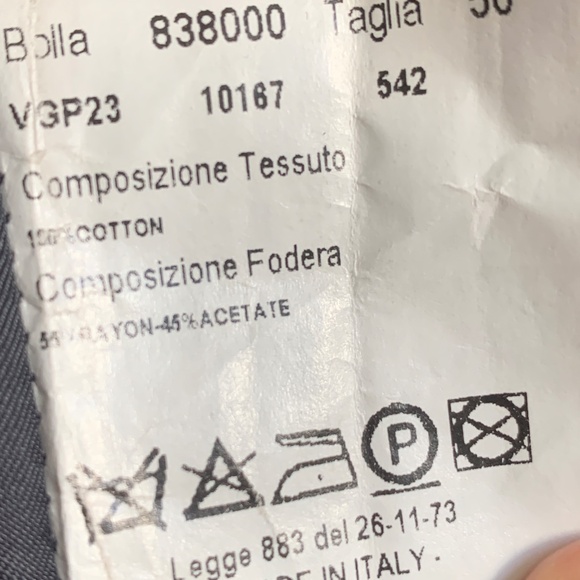 Vintage Dark Blue Made In Italy Long Jacket Coat Vgrantham - Picture 4 of 11